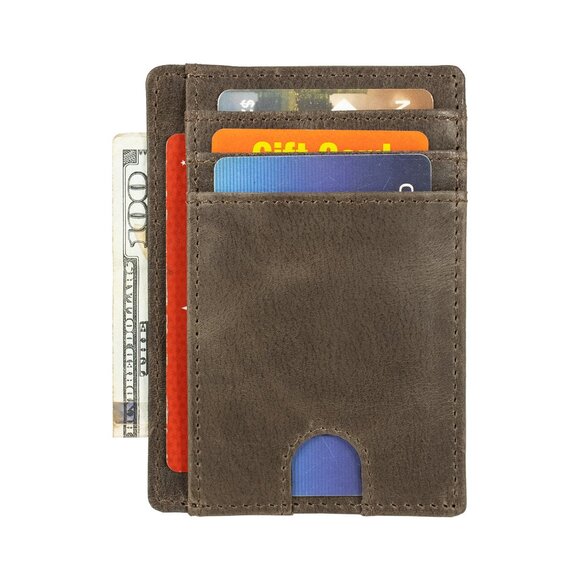 Leather Credit Card Holder for Men - Picture 6 of 15